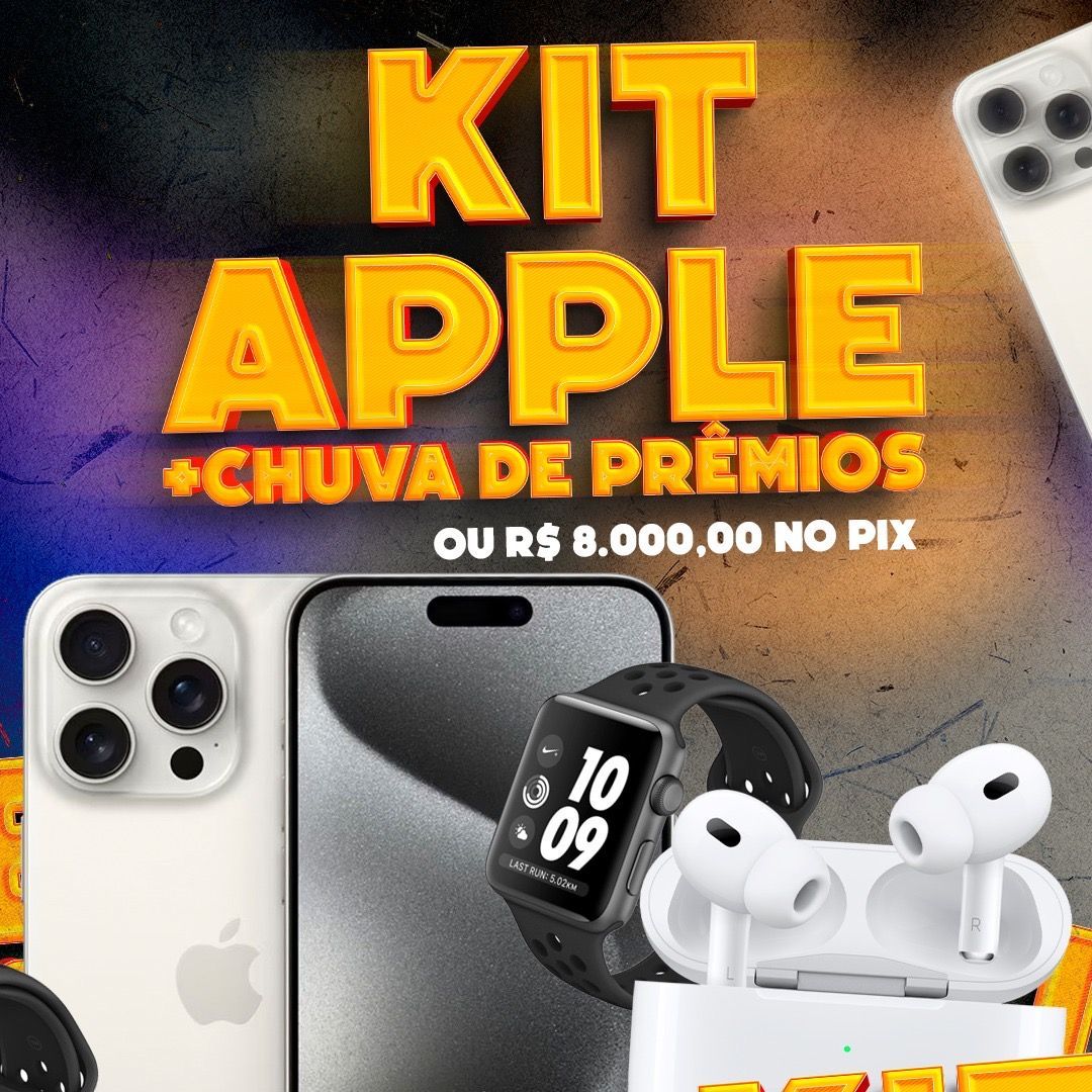 KIT APPLE OU 8 MIL NO P1X + CHUVA DE PRÊMIOS